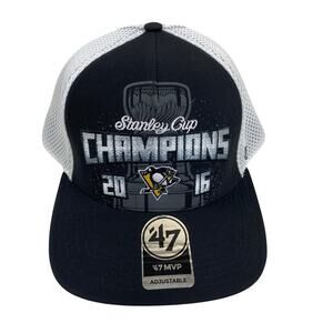 ’47 Pittsburgh Penguins 2016 Stanley Cup Champions Adjustable Hat NHL OSFA
